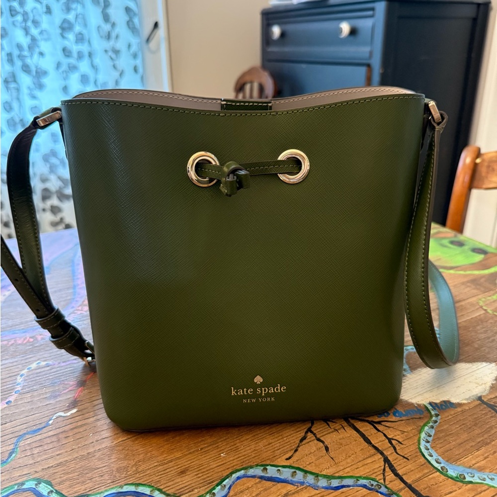 Kate Spade Dark Olive Green Crossbody Bag